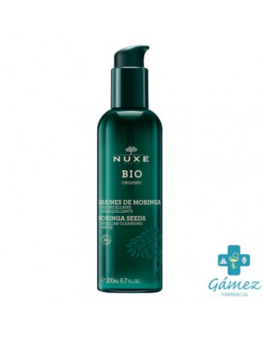 NUXE BIO AGUA MICELAR DESMAQUILLANTE - SEMILLAS DE MORINGA NOVEDAD FRASCO DOSIFICADOR 200ML